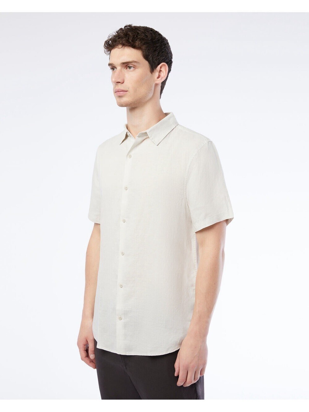NWT Onia Standard Linen Shirt Stone Men’s Size S Cabana Shirt Vacation Summer